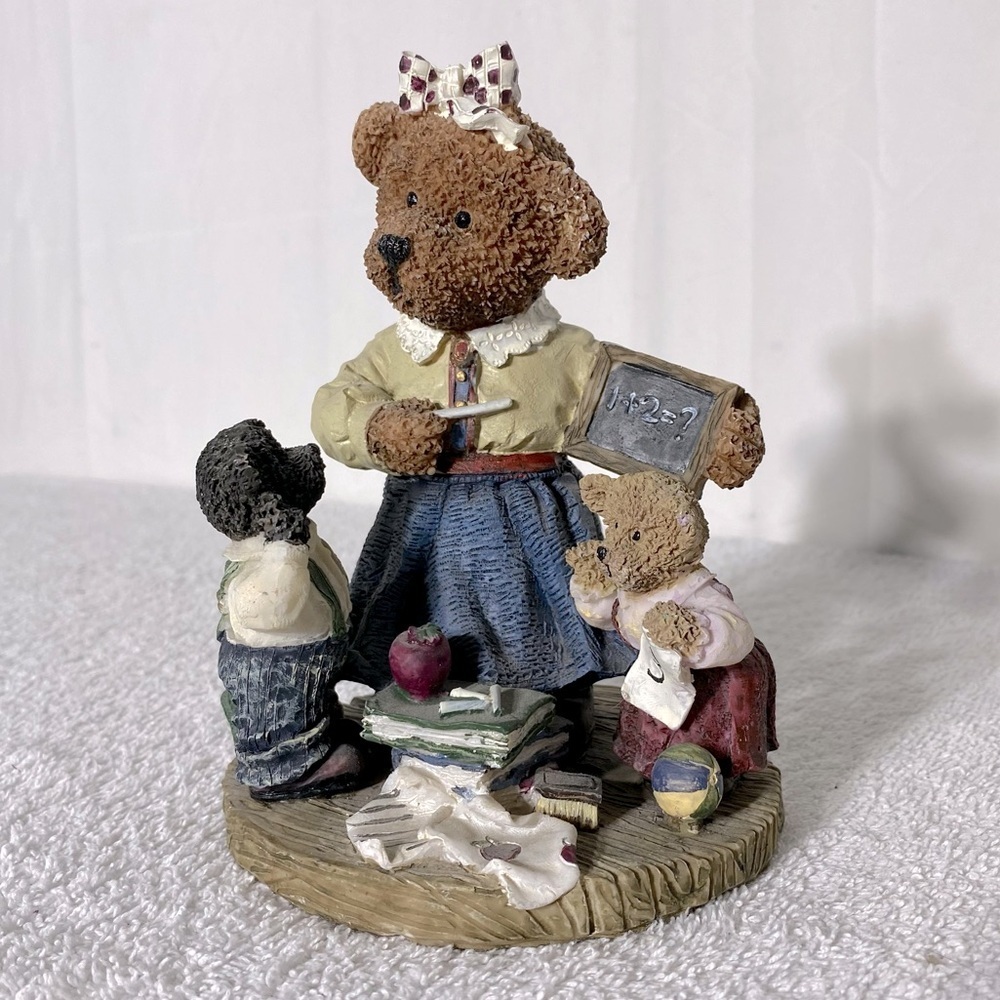 Vintage Charming Teacher Bear Figurine Collectible